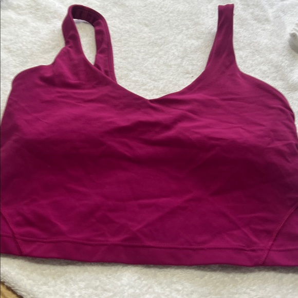lululemon athletica Deep Magenta Supportive Sports Bra Tank - Picture 2 of 4